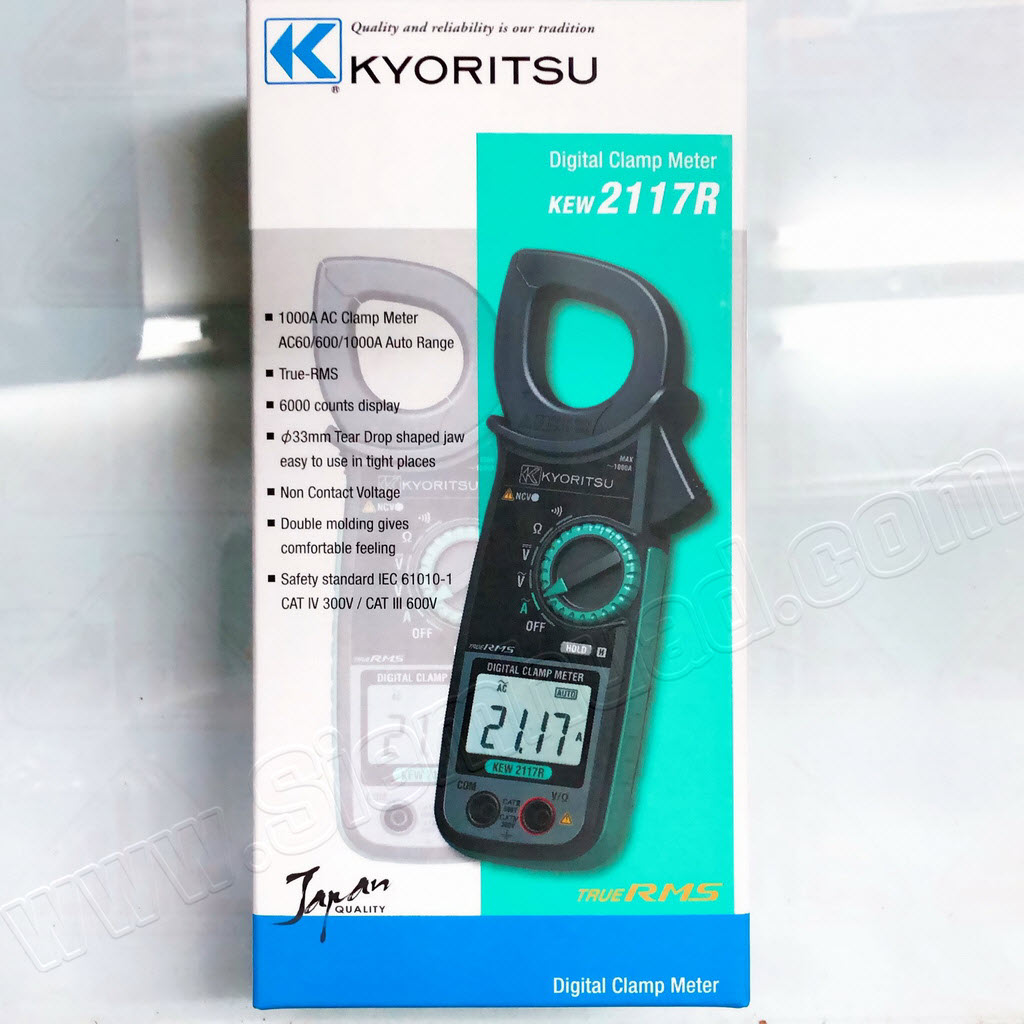 ดิจิตอลแคล้มป์มิเตอร์ Digital Clamp Meter (KYORITSU) MODEL KEW2117R