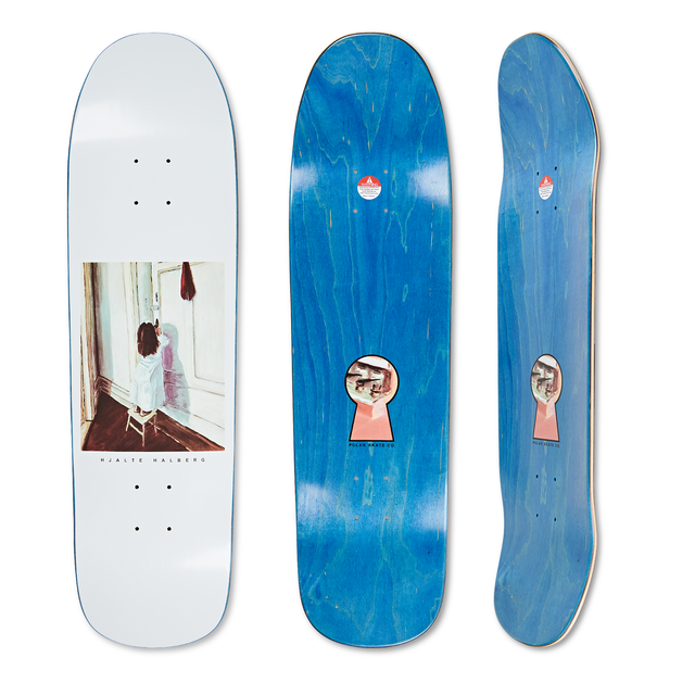 Polar Hjalte Halberg Keyhole Skateboard Deck 1991 Jr. Special Shape 8.65"