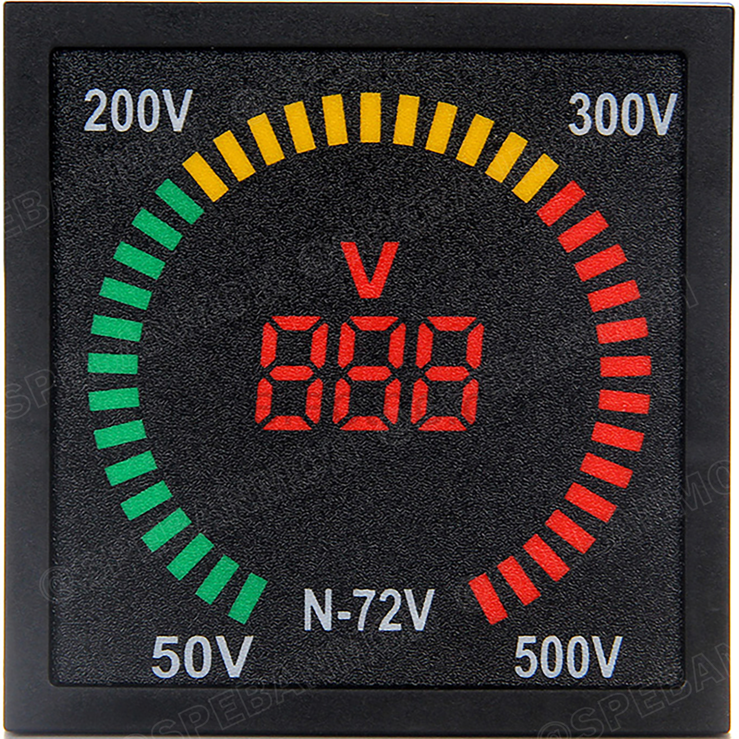 N-72V Voltage Digital Panel Meter หน้าจอวัดแรงดันไไฟ้า หน้าจอวัดโวลท์ Voltage Panel Meter โวลท์พาแนลมิเตอร์ วัดโวลท์ Volt Digital Meter 50 - 500 V หน้าจอวัด V วัด โวลท์