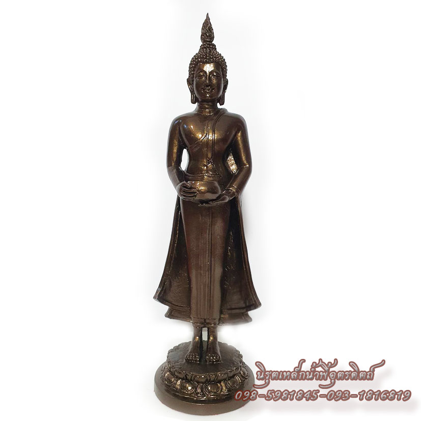 พระประจำวันพุธแร่เหล็กน้ำพี้ (กลางวัน) หรือพระปางอุ้มบาตร รุ่น 5 นิ้ว รับประกันของแท้ จ.อุตรดิตถ์