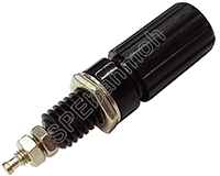 [ 5ชิ้น ] BDP-004 บานานาแจ็ค ติดแท่น (Banana Socket) Ø 4 mm ดำ (Black) บานานาแจ็ค Banana Jack ปลั๊กกล้วยติดแท่น Biding Post Mounting Type ปลั๊กก้วย ตัวเมีย ติดเเท่น Test Lead Socket ไบดิ้งโพส ปลั๊ก แจ็ค ไบดิ้งโพส ขั้วต่อทดลอง ปลั๊กตัวเมีย เดี่ยว แบบ ยึดติ