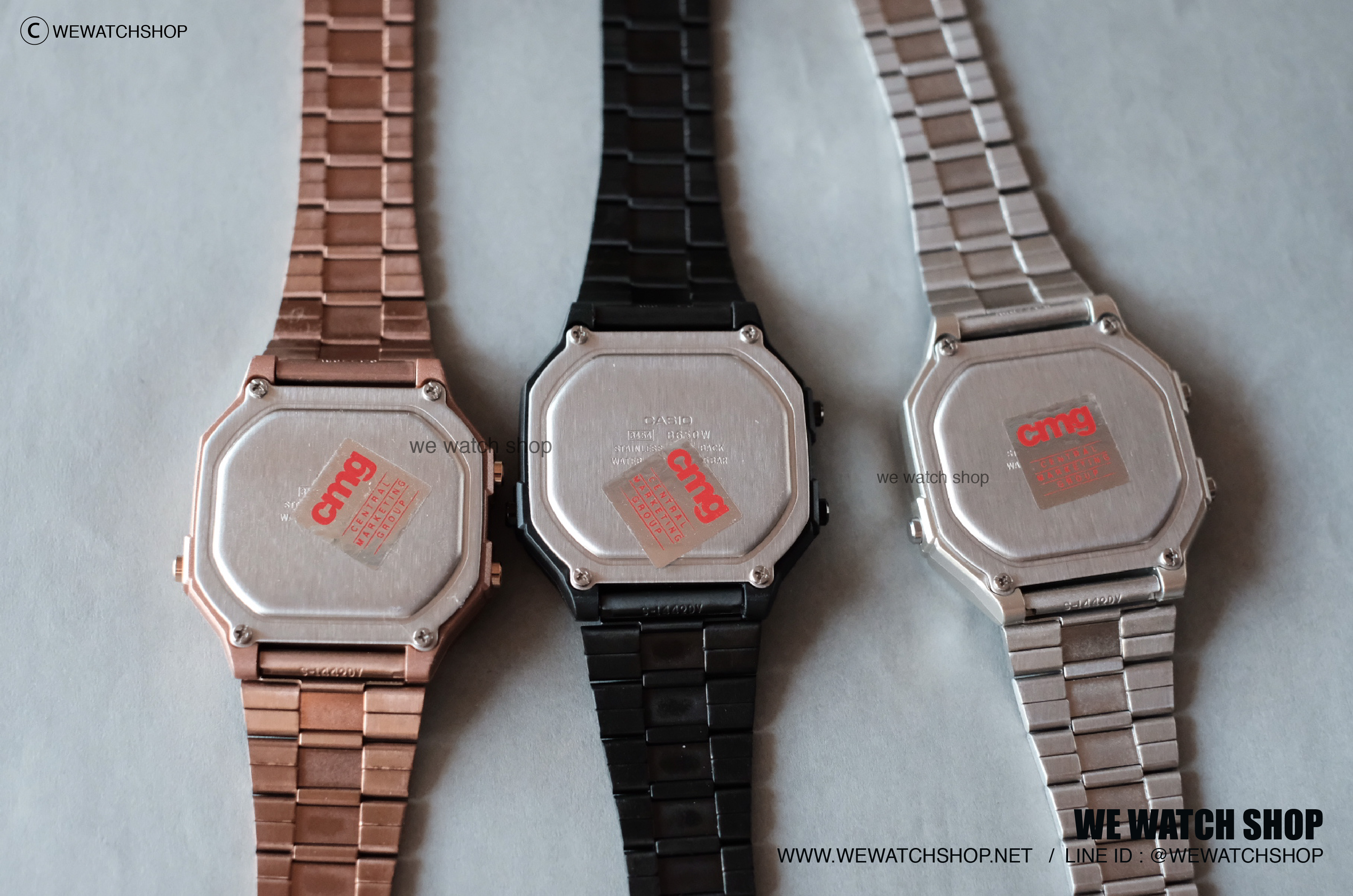 CASIO Standard รุ่น B650WD-1ADF สีเงิน สายเหล็ก สินค้าของเเท้ รับประกันศูนย์ CMG