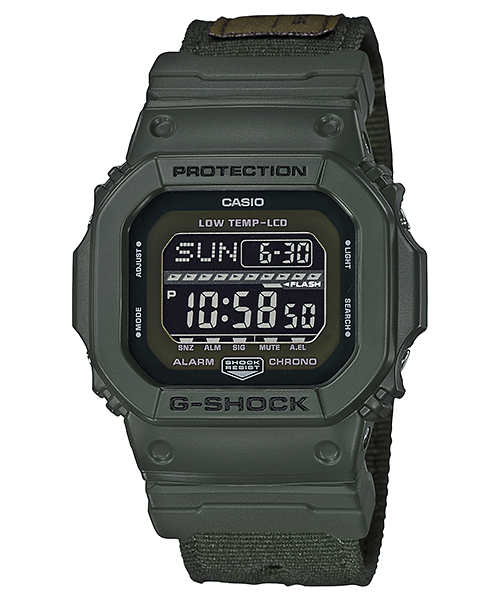 CASIO G-SHOCK รุ่น GLS-5600CL-3DR สีกากี สายผ้านาโต้ สินค้าของเเท้ รับประกันศูนย์ CMG