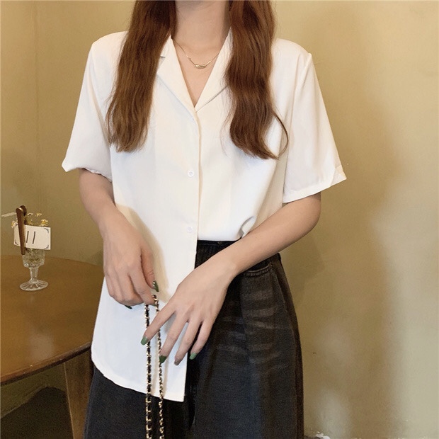 Hanako shirt เชิ้ตคอปกฮาวาย แขนสั้น