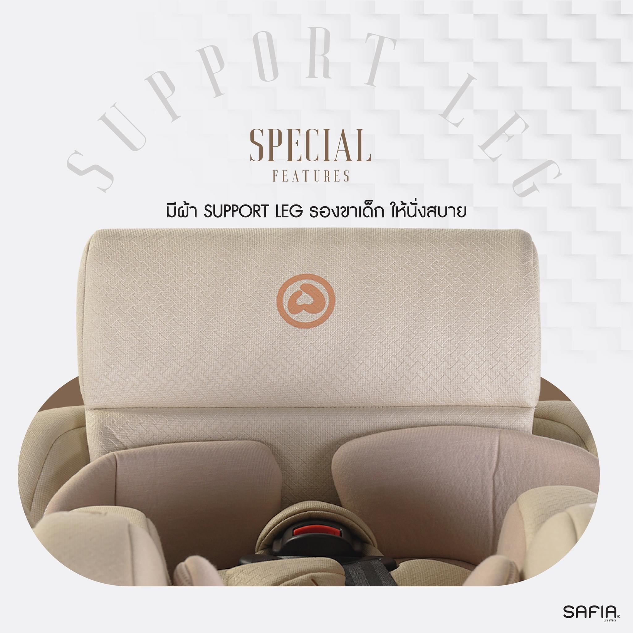 CAMERA | คาร์ซีท I-SAFIA หมุน 360 องศา พร้อมหลังคาและ LEG SUPPORT มาตรฐาน I-SIZE
