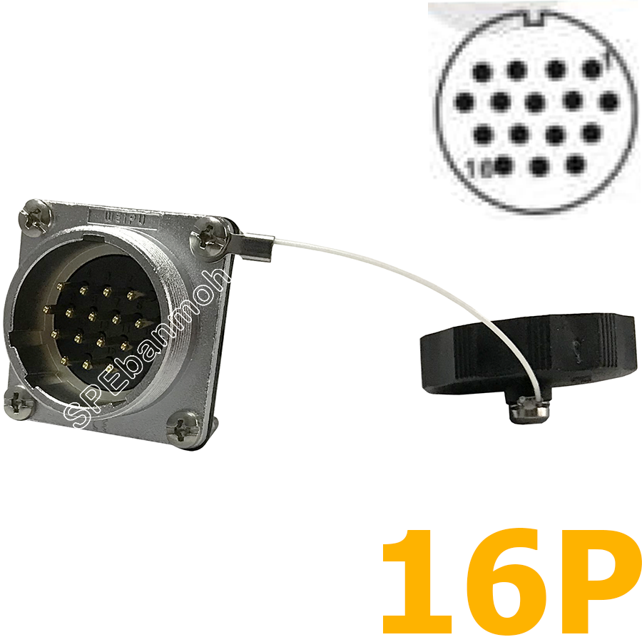 WS28-ZZM-16 ปลั๊กเหล็ก Metal Connector Aviation Plug Weipu Connector WS28 ปลั๊กเหล็ก 28มิล 28mm Metal Connector ปลั๊กเหล็ก Male Female Connectors Socket Aviation Plug คอนเนคเตอร์เหล็ก คอนเนคเตอร์ตัวผู้ตัวเมีย ขั้วไฟฟ้าเเบบเหล็ก