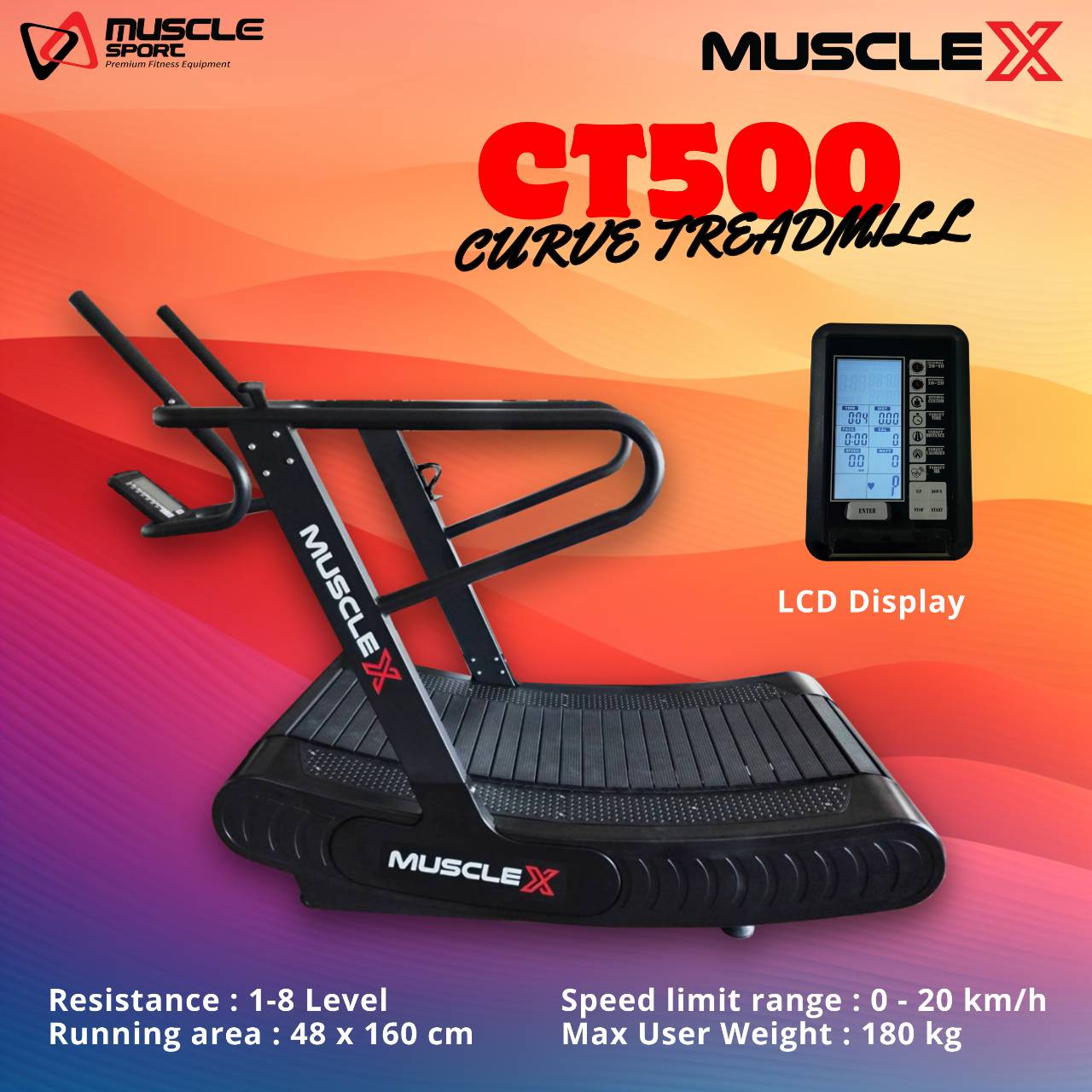 ลู่วิ่งโค้ง Curve Treadmill Commercial