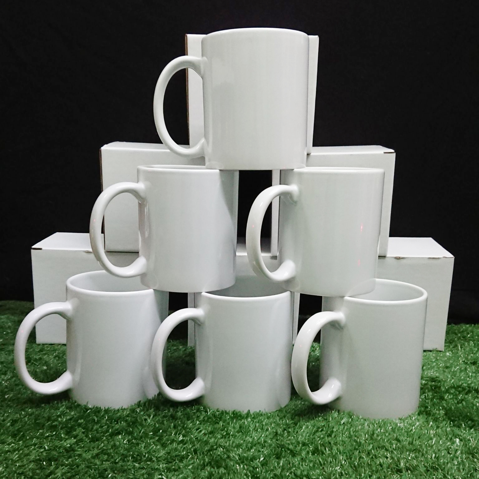 แก้วขาว สำหรับงานสกรีน พร้อมกล่อง (Mug) ขนาด 11 oz
