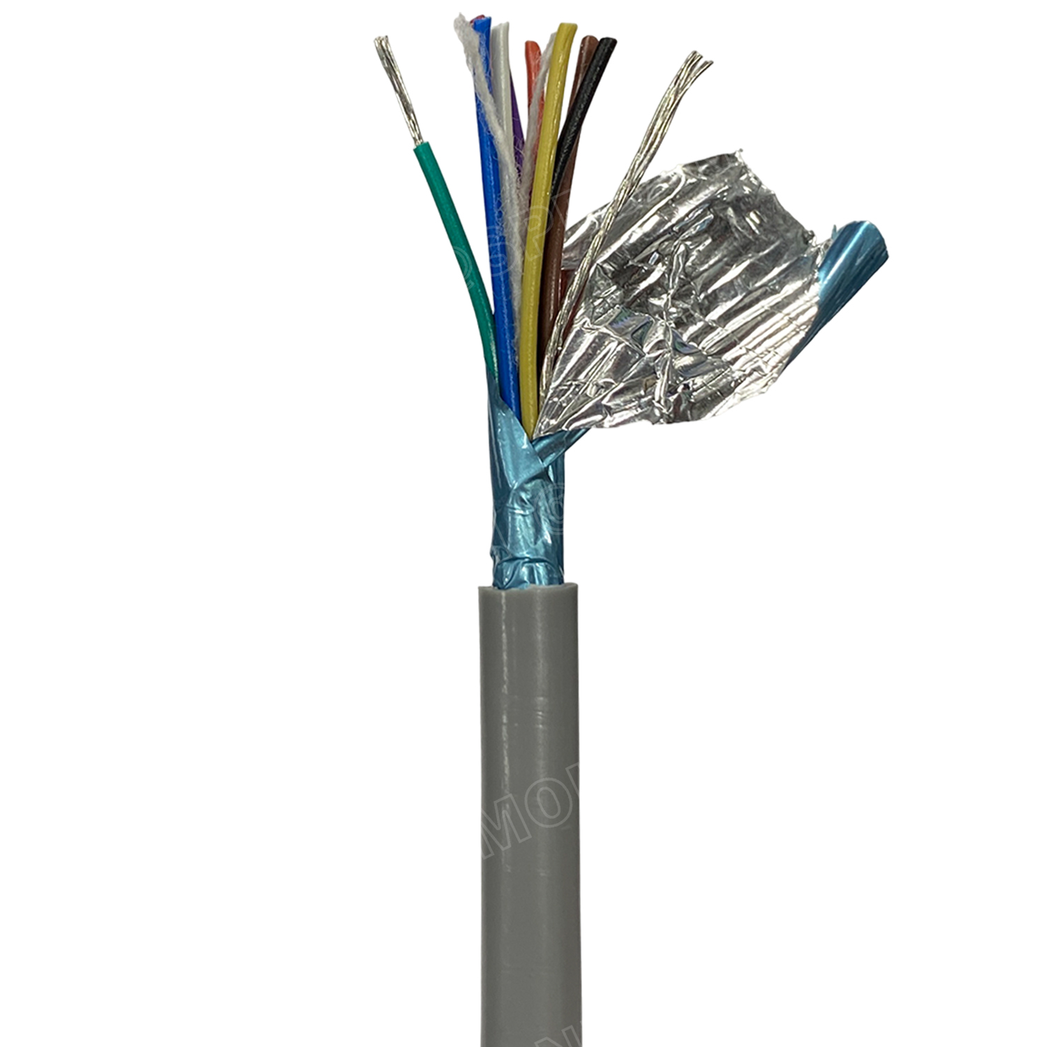 [ 100 เมตร ] TW-2464SS-24AWG-10C สายมัลติคอร์ 10 คอร์ ขนาด 24AWG 10C x 24AWG UL2464 300V 80°C AWG24 เบอร์ 24 สายชีลเดียว Single Shielded Multicore Cable 10C Computer Cable TCU Tinned Stranded Copper AWM 2464 24AWG VW-1 80°C 300V E150612 Thai Wonderful AW