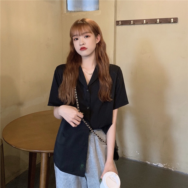 Hanako shirt เชิ้ตคอปกฮาวาย แขนสั้น