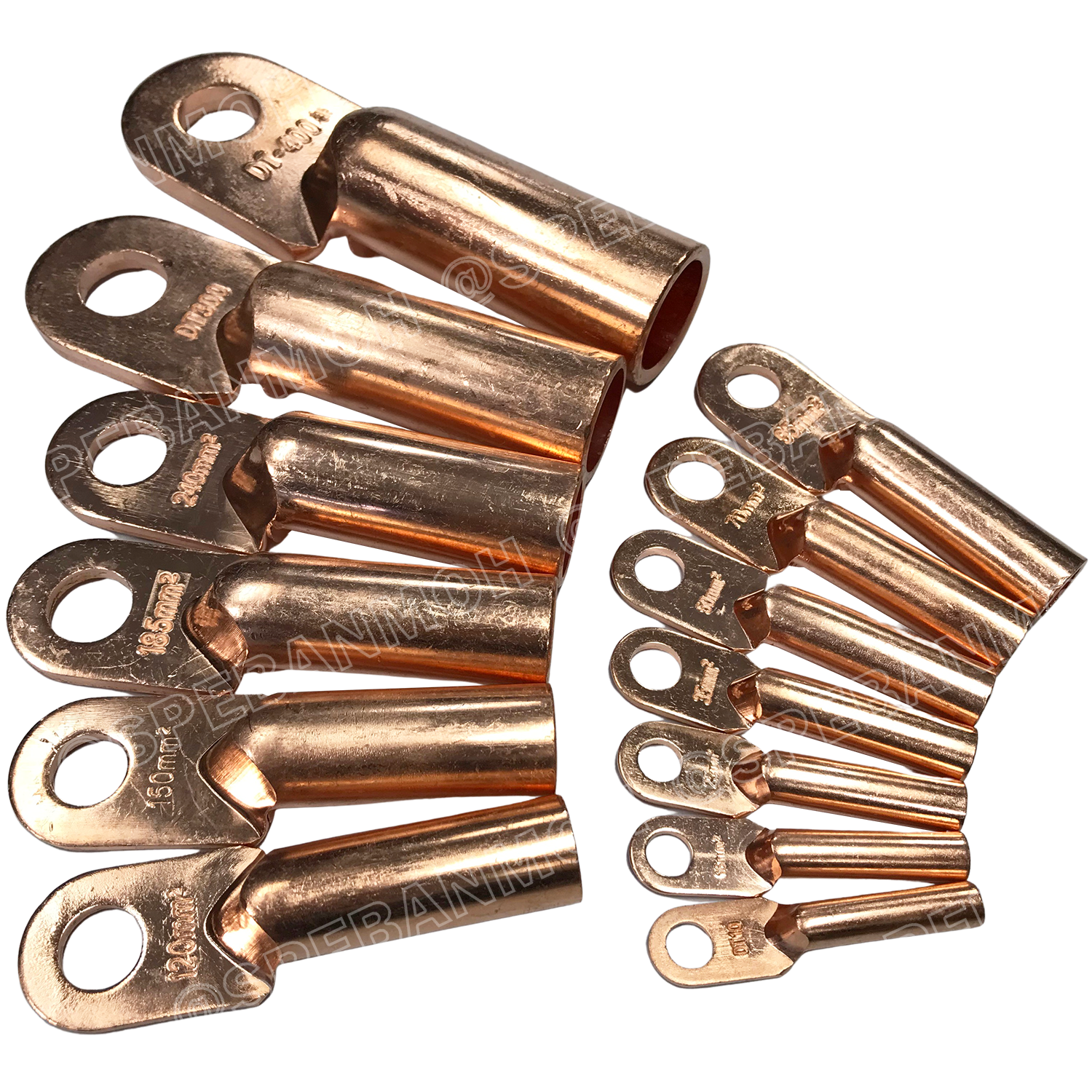 [ 2ชิ้น ] DT-25 หางปลาทองแดง DT Copper Terminal หางปลาเข้าสายไฟ Cable Lug Copper หางปลาสายแบตเตอรี่ Battery Terminal หางปลาแบบหนา Un-Insulated Crimping Terminal สายแบต หางปลาต่อสายไฟ Crimping Terminal for battery cable