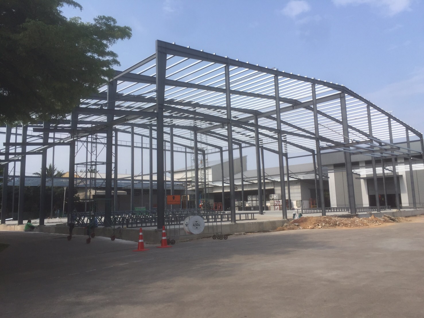 ผลงานโกดังสำเร็จรูป HW-H 40x40x9-12m.ราชบุรี