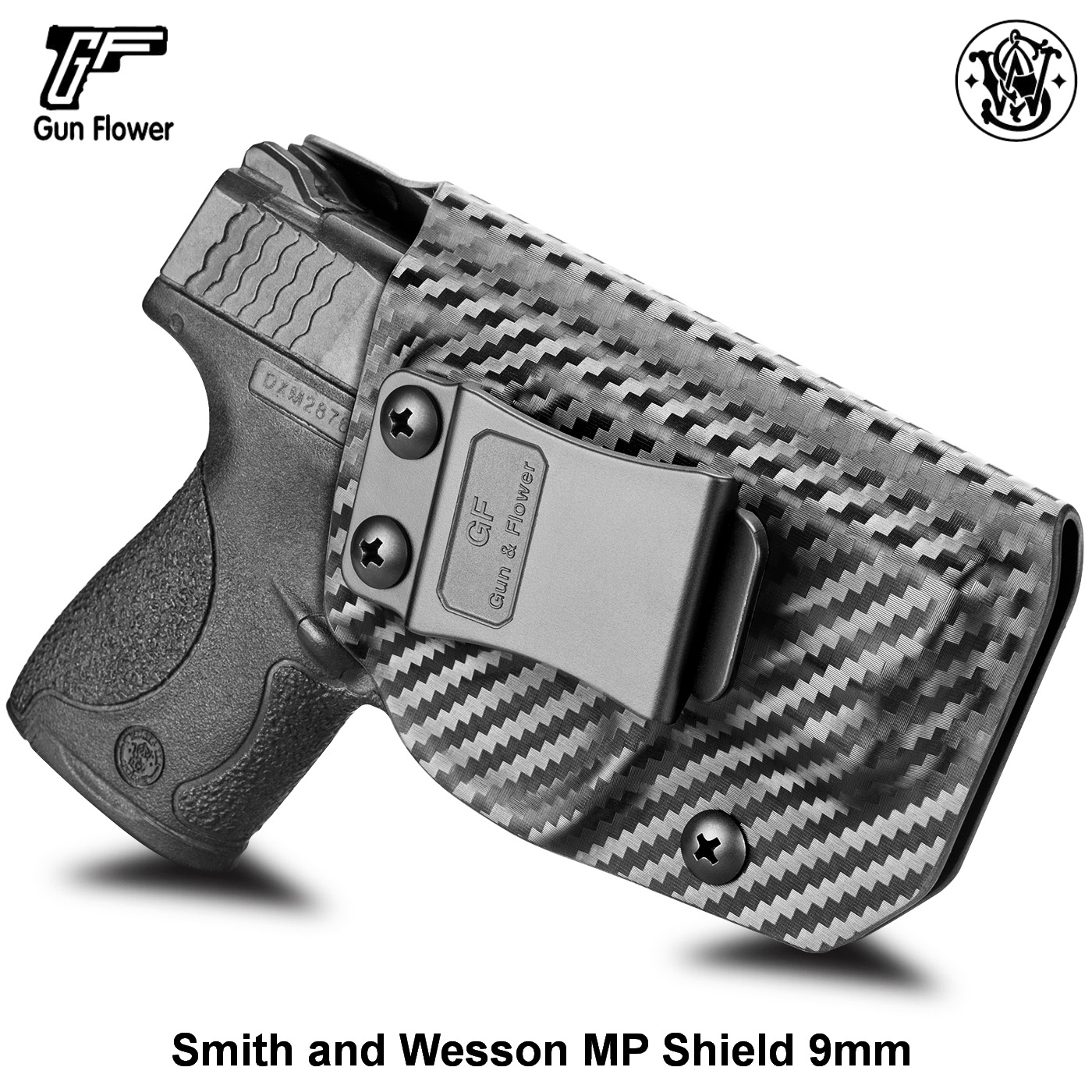 ซอง พกใน G&F S&W MP Shield 9mm filber Right Handed Pistol Holster Kydex ส่งจากประเทศไทย