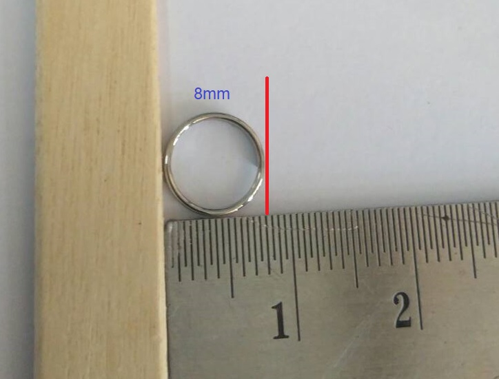 ห่วงวงแหวนเกลียวสองชั้น สแตนเลส 304 แพ็ค 200 วง เส้นผ่านศูนย์กลางมีหลายขนาด