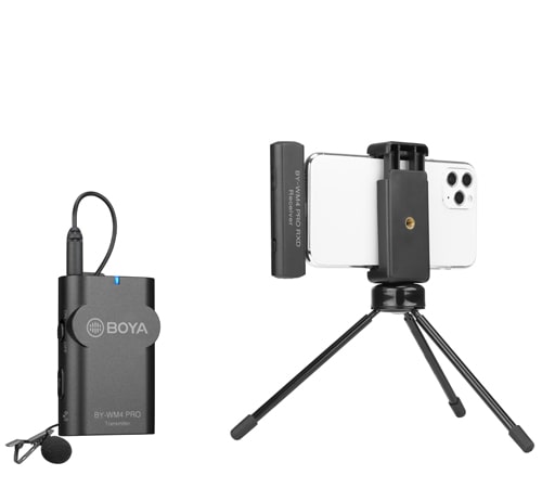 BOYA BY-WM4 PRO-K3 2.4GHz Wireless Microphone System For ios devices รับประกันสินค้า 2 ปี