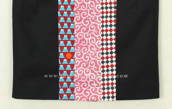 SK-382 กระโปรงแฟชั่น กระโปรงทำงาน ทรงสอบ ผ้าญี่ปุ่นผสมสเปนเด็กสีดำ