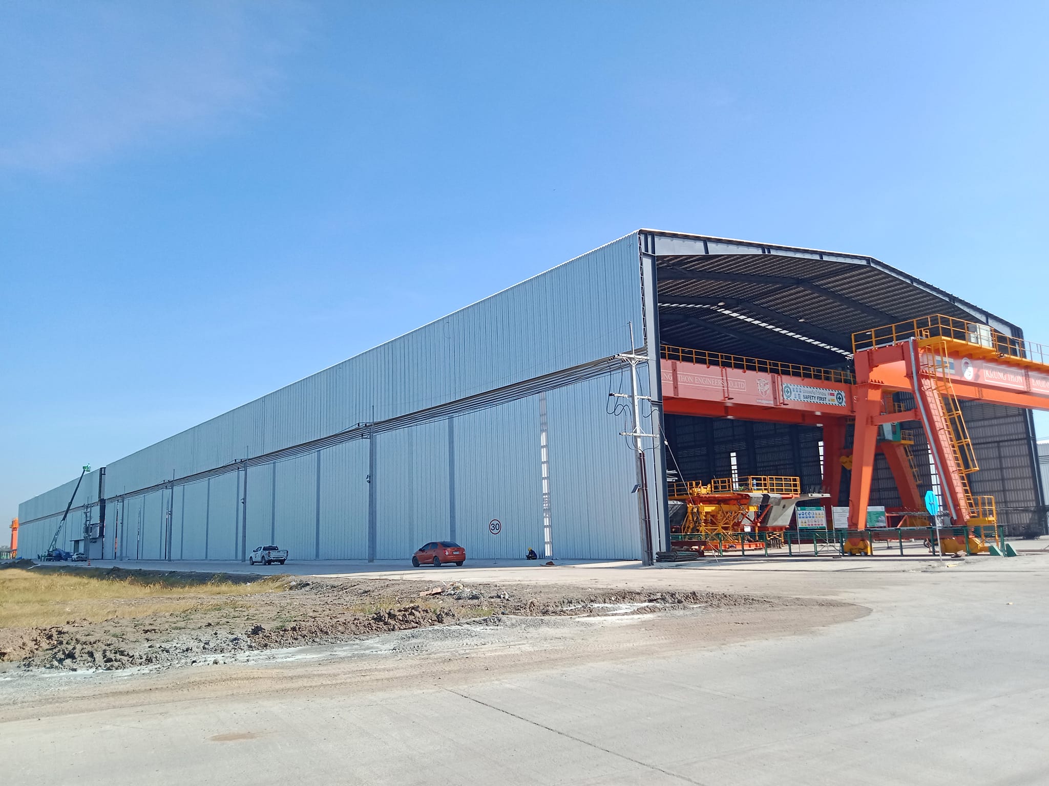 โกดังสำเร็จรูปขนาดใหญ่ HW-HB 46x300x46m.อยุธยา