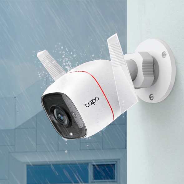 TP-LINK TC65 Outdoor Security Wi-Fi Camera ความละเอียดคมชัดมากถึง 3 ล้านพิกเซล สินค้ารับประกัน 1 ปี