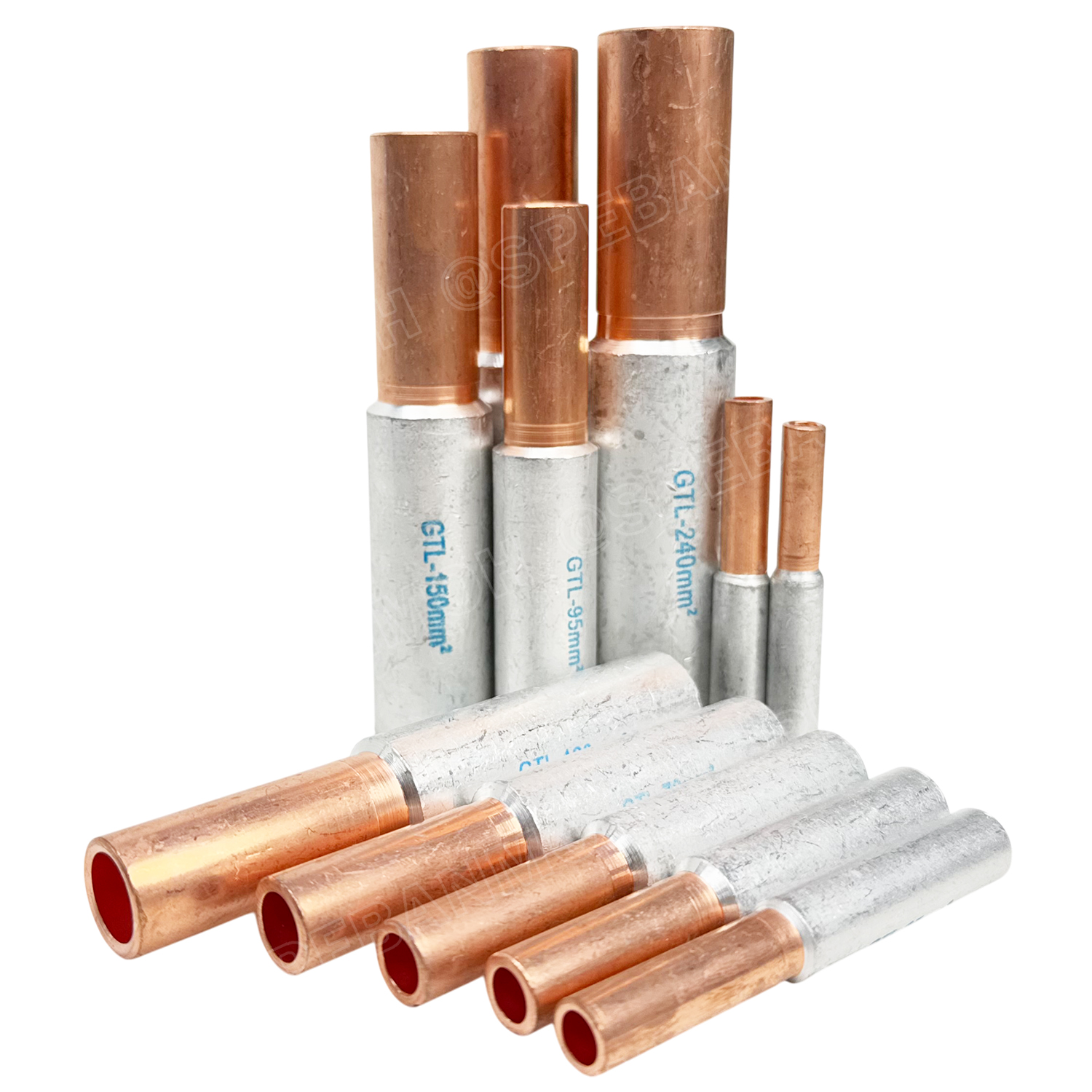 [ 1 ชิ้น ] GTL Series หางปลาทองแดง-อลูมิเนียม Copper-Aluminum Pin Terminal Bimetallic หางปลาไบเมทัล หางปลาสำหรับต่อสายทองแดงและอลูมิเนียม Bi-metallic Sleeve หางปลาไบเมลทัล หางปลาอลูมิเนียม หางปลาทองแดง