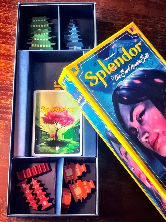 Splendor พ่อค้าเพชร พร้อม ภาคเสริมThe Sun Never Sets และภาคเสริมThe Silk Road บอร์ดเกม ของแท้