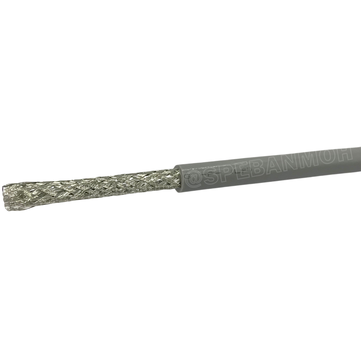 [ 1 เมตร ] TW-2464-BS-24AWG-09C สีเทา Grey สายมัลติคอร์ 9 คอร์ ขนาด 24AWG 9C x 24AWG UL2464 300V 80°C AWG24 เบอร์ 24 สายชีลรอบ Braid Shielded Multicore Cable 9C Computer Cable TCU Tinned Stranded Copper AWM 2464 24AWG VW-1 80°C 300V E150612 Thai Wonderful