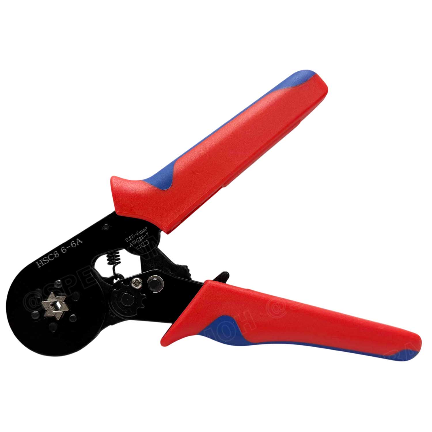 [ 1 ชุด ] HSC8-6-6 + E1200 รุ่นประหยัด พร้อมหางปลาคอร์ดเอ็น คอร์ดเอ็นแบบกล่อง คีมย้ำหางปลา คอร์ดเอ็น หางปลาเข็ม 0.25-10 mm² Crimping Terminal For Coed End คีมย้ำสลิปเข้าปลายสาย ย้ำสายไฟ Wire ferrules End sleeves 23-7AWG คีมอเนกประสงค์ ด้ามจับ CRIMPING TO