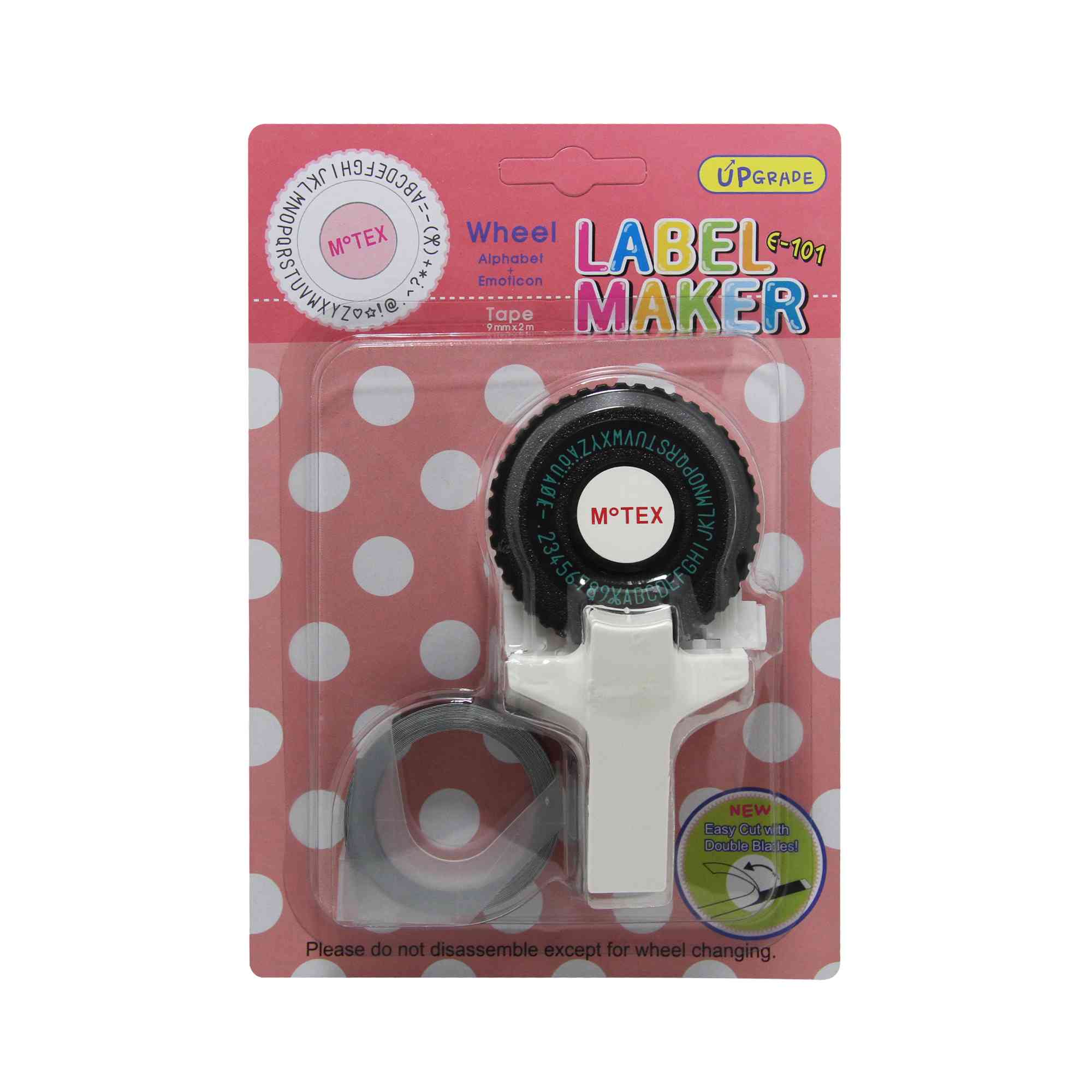 เครื่องปั้มอักษรนู้น พร้อมเทป Motex E-101 Label Maker ภาษาอังกฤษ
