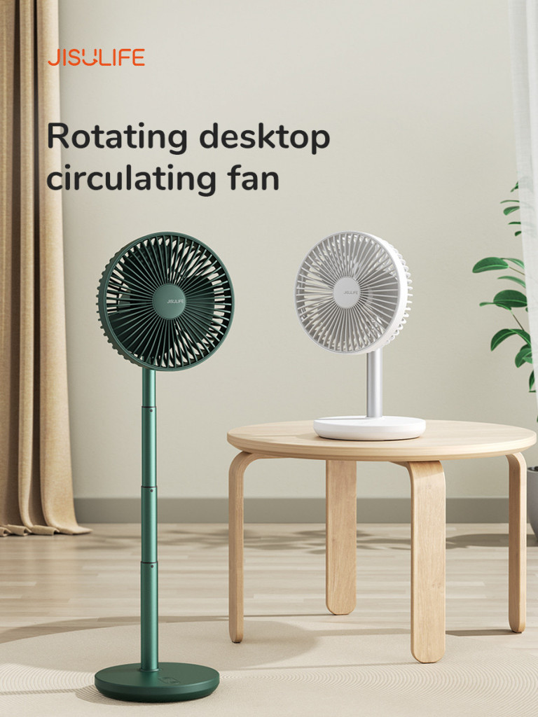 Jisulife FA13P Extend Rotate Desk Fan พัดลมตั้งโต๊ะ แบบส่าย/ยืดหด ได้ สามารถตั้งเวลาปิดได้ รับประกันศูนย์ไทย 6 เดือน