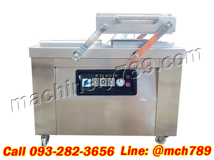 เครื่องซีลสูญญากาศ2หลุม รุ่น500/1550W เครื่องดูดสูญญากาศ เครื่องซีลพลาสติก เครื่องซีลสูญญากาศ เครื่องแพ็คสูญญากาศ เครื่องแพ็คถุง เครื่องแพ็คถุงสูญญากาศ 2-Hole Vacuum Sealer Manual Control Packing Machine