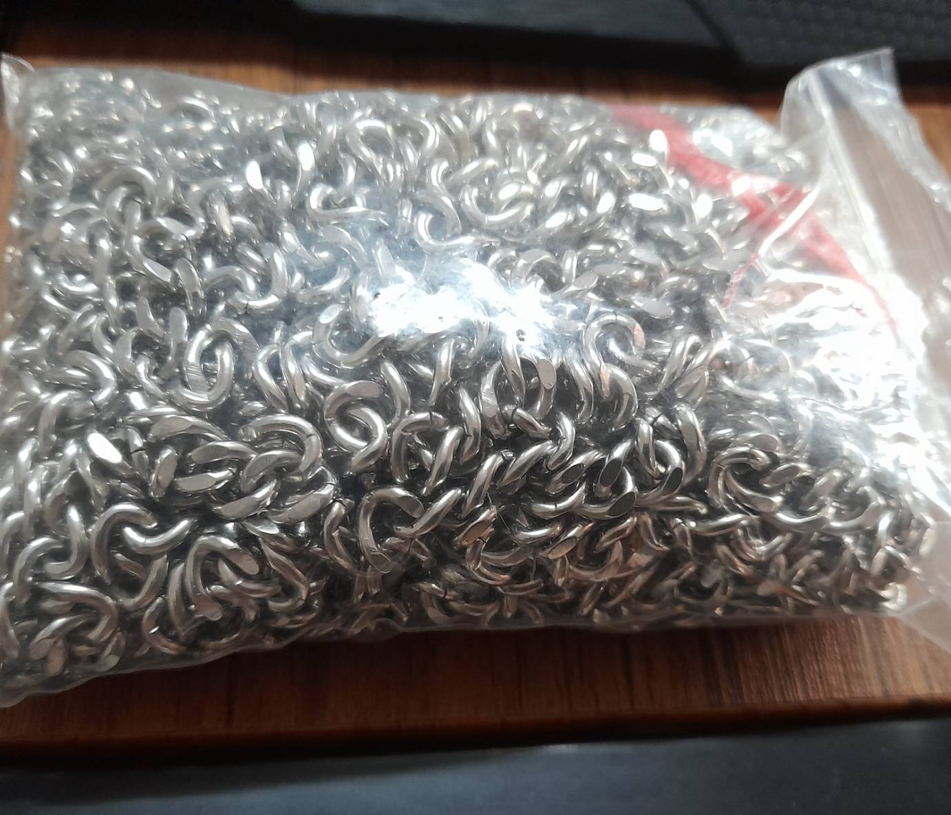 โซ่สแตนเลส 304 Curb Chain สีสแตนเลส ขนาด 9x7x3mm mm ยาวประมาณ 10 เมตร