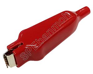 ปากคีบ สีดำ-แดง (Alligator Clip) AL-021