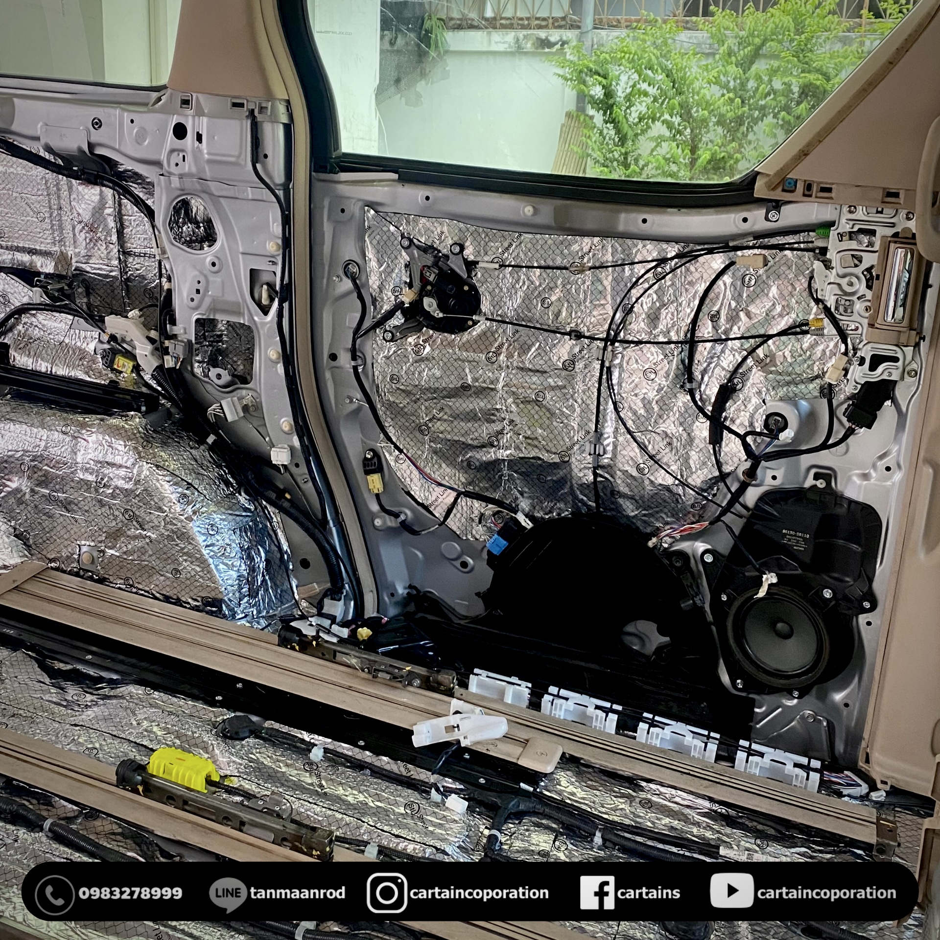 แดมป์ Alphard พื้น ด้านข้าง กาบบันได ประตู 2 ชั้น เก็บเสียงภายใน ลดเสียงภายนอก