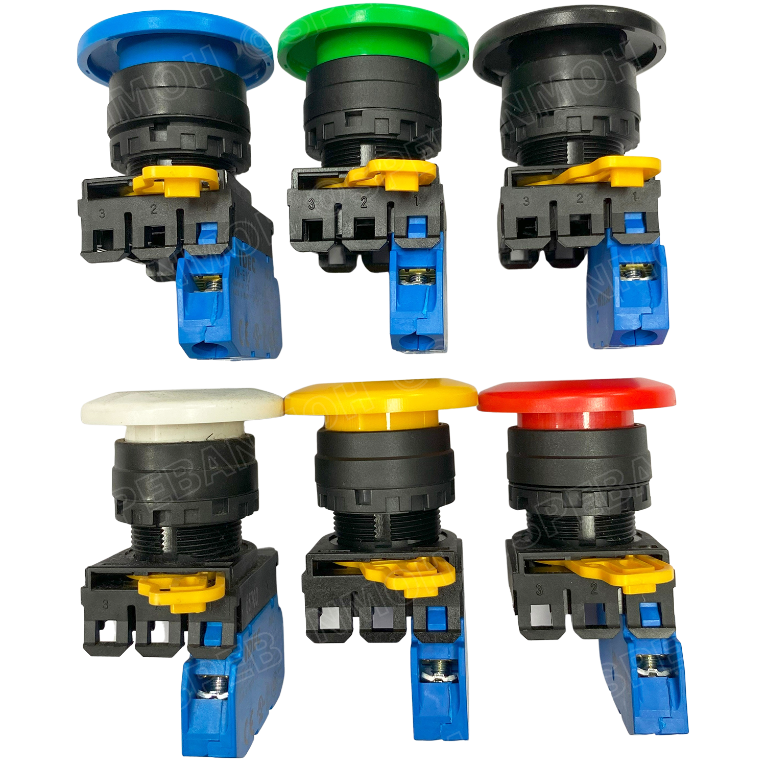 [ 1ชิ้น ] YW1B-A4E10 สวิทช์ กดติดกดดับ สีเหลือง Yellow 1NO IDEC ไอเดค สวิทช์คอนโทรล 22mm Push Button Switch สวิทช์ไฟ กดค้าง Maintained สวิทช์กด คอนแท็คเสริม NO สวิทช์ไฟฟ้า 22 มิล Control Switches สวิทช์หน้าตู้ 22มิล