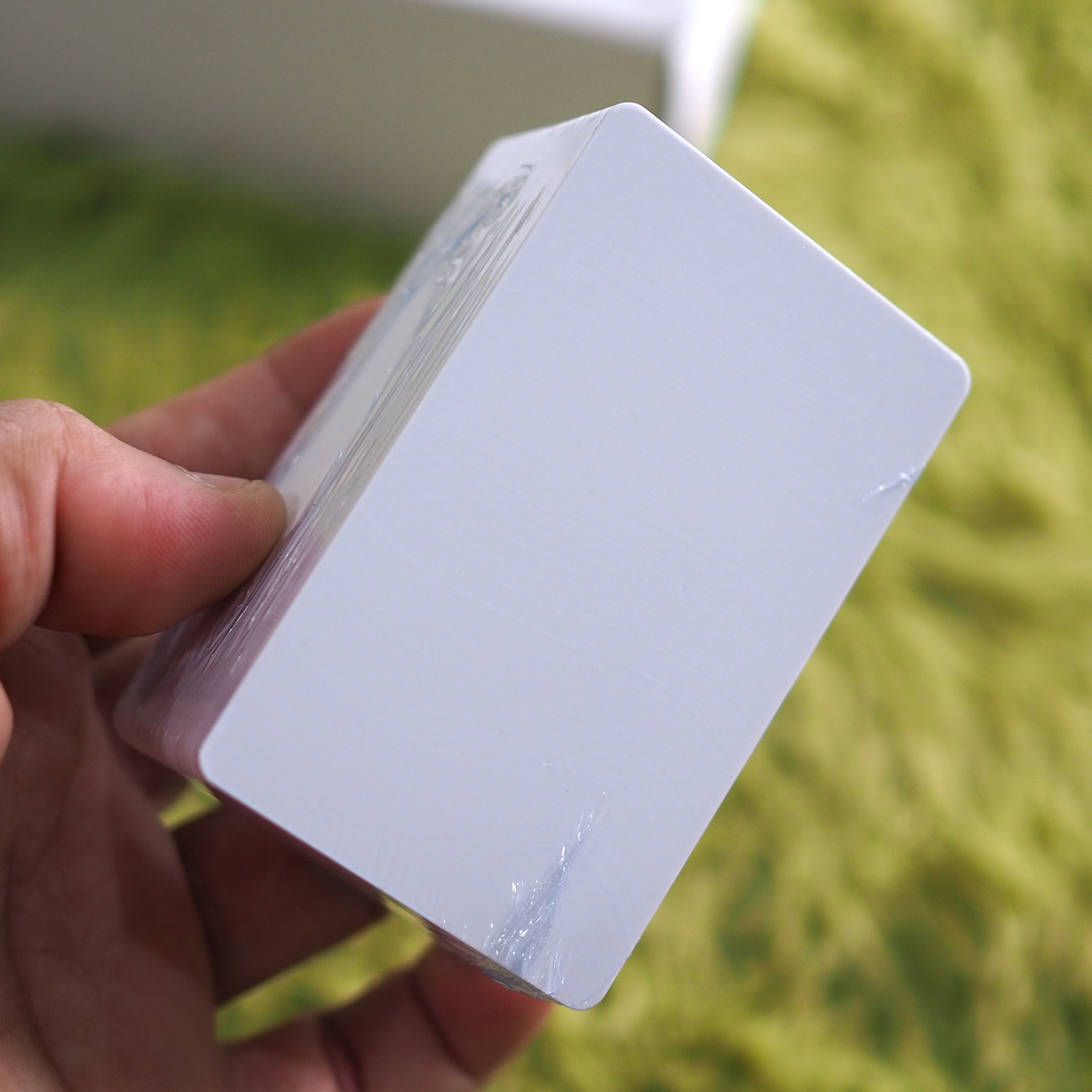 บัตรพลาสติกขาวเปล่า พีวีซี White blank PVC card ขนาด 0.76 mm. จำนวน 250 ใบ