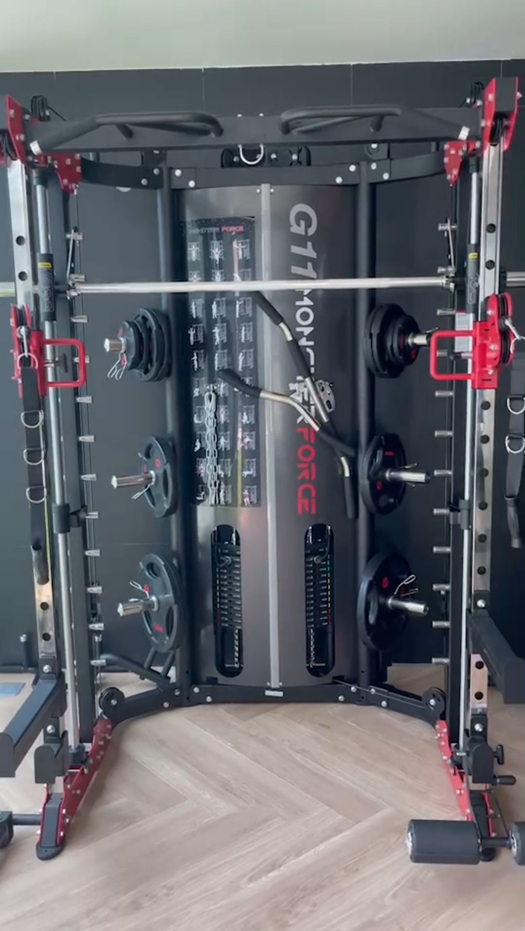 สมิทแมชชีน Smith Machine Monster Force G11+ม้านั่ง204+แผ่นน้ำหนัก 50 kg