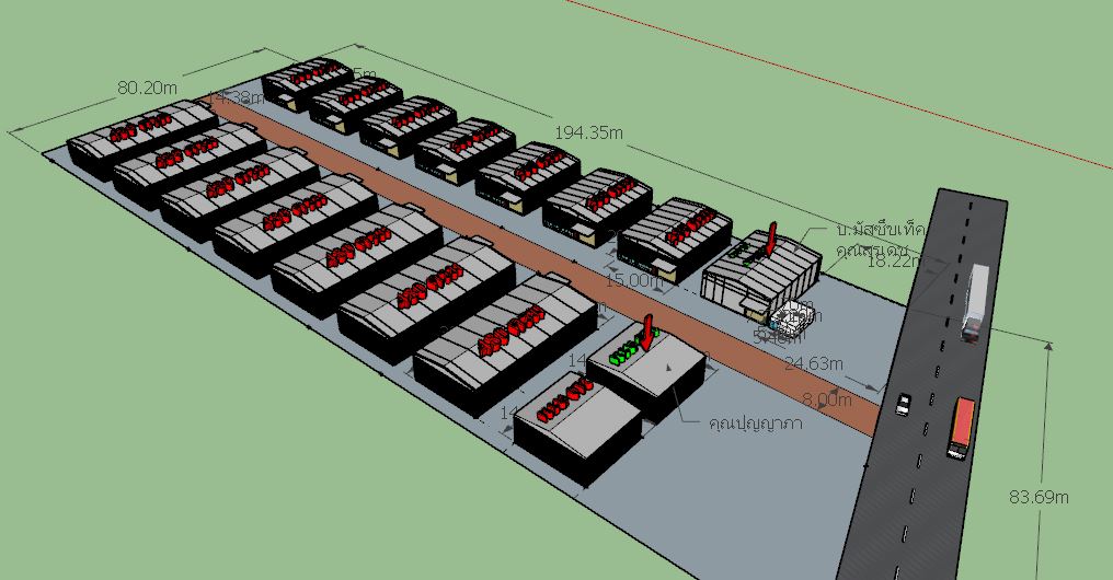 โกดังให้เช่า Happy Realestate หนองขาม ศรีราชา ชลบุรี
