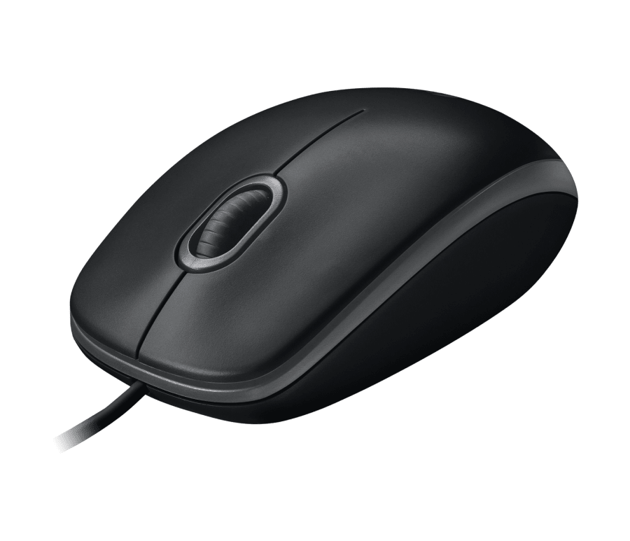 MOUSE LOGITECH USB B100 (BLACK) เมาส์ชนิดมีสาย รุ่น B-100 สีดำ ฺ รับประกัน 1 ปี