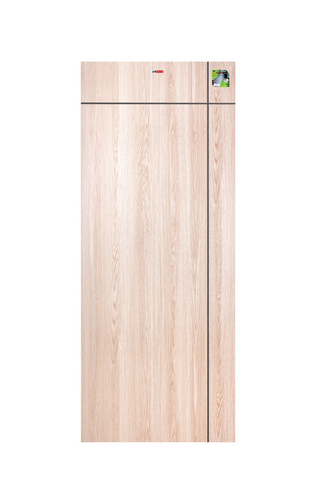 MP11 ประตู UPVC เซาะร่อง สีแทนเมเปิ้ล
