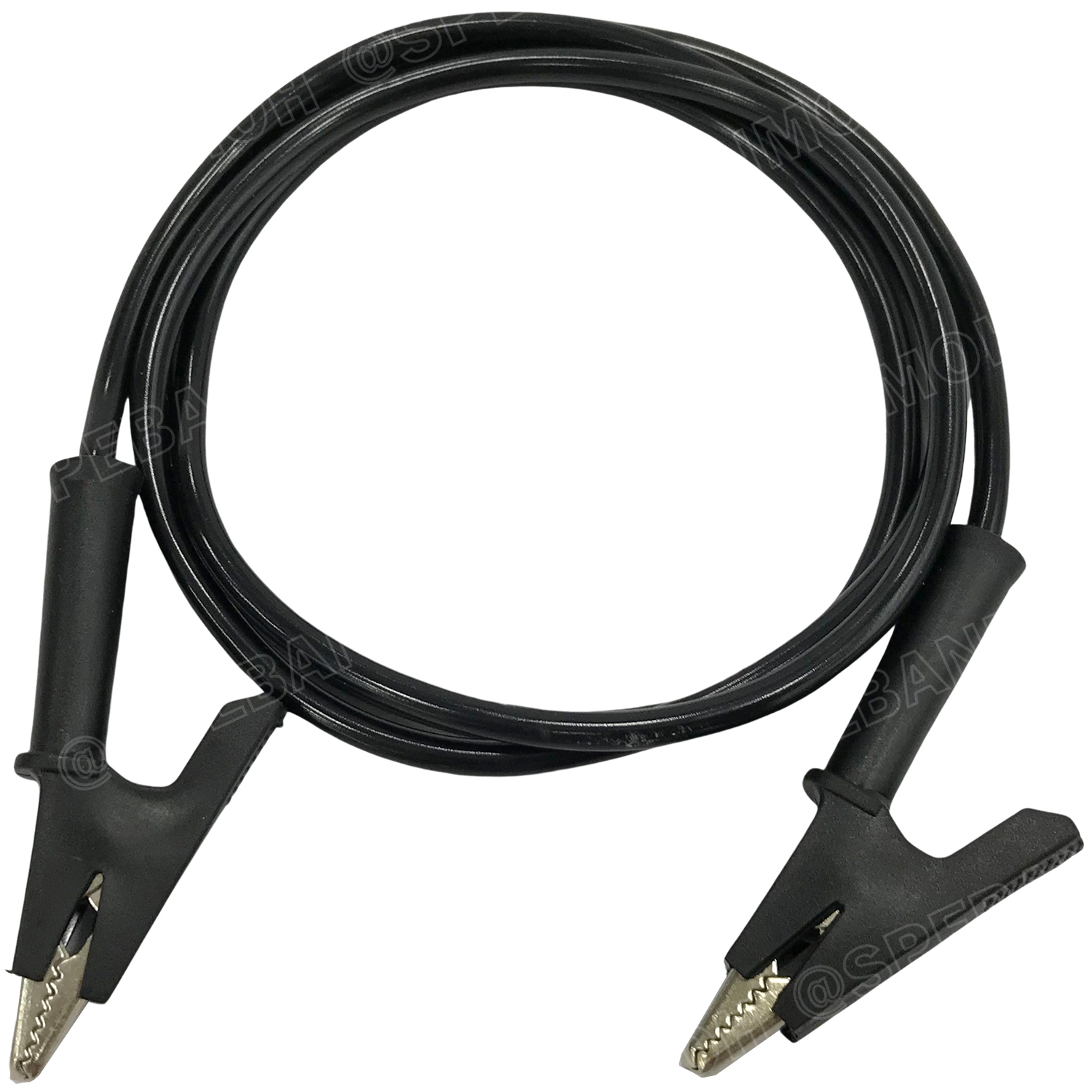 [ 1เส้น ] ALW-70036 สายปากคีบ Alligator Clip 10A 1เมตร Size 1.0mm² สายปากคีบ สายแทส Alligator Clip Wire สายปากคีบ หัวท้าย ขนาด 1.0sq.mm ยาว 1M สายทดสอบ Lap Test สายไฟ ปากคีบ หัวท้าย Test Lead สายไฟอเนกประสงค์ สายหนีบ สายไฟทดสอบ