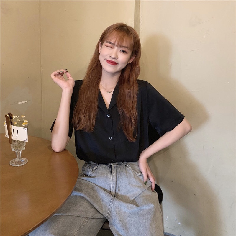 Hanako shirt เชิ้ตคอปกฮาวาย แขนสั้น