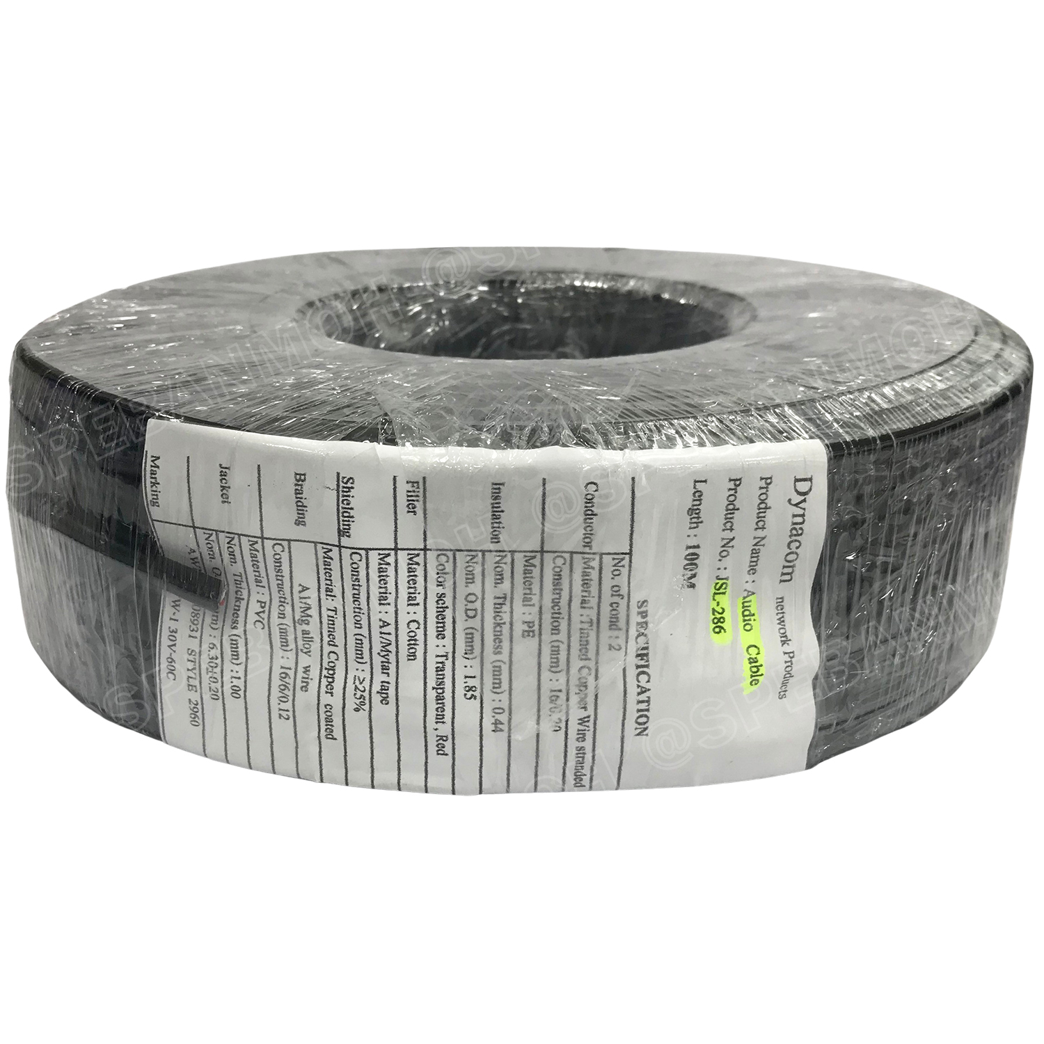 [ 100เมตร ] JSL-286 สีดำ Black สายมัลติคอร์ UL2960 2C X 0.5 sq.mm สายมับติคอร์ 2C + shield + Mylar Foil สายไมค์ สเตอริโอ 2C ขนาด 0.5mm2 สายสัญญาณ 2คอร์ 2C 0.5mm UL2960 สายไมโครโฟน Microphone Cable 2C ชีลถัก สายสัญญาณ สเตอริโอ Stereo Cable