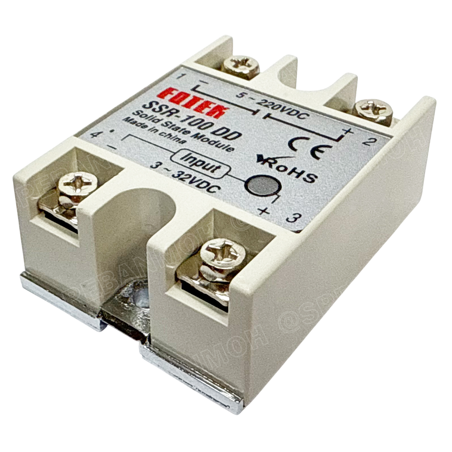 [ 1 ชิ้น ] SSR-100 DD โซลิดสเตตรีเลย์ 100แอมป์ Solid State Relay 100A SSR DC-DC สวิทช์กระแสสูง โมดูลตัดต่อวงจร สวิทช์ตัดไฟด้วยไฟฟ้า รีเลย์ Single Phase Solid State Relay อุปกรณ์ตัดต่อวงจร Control Switches