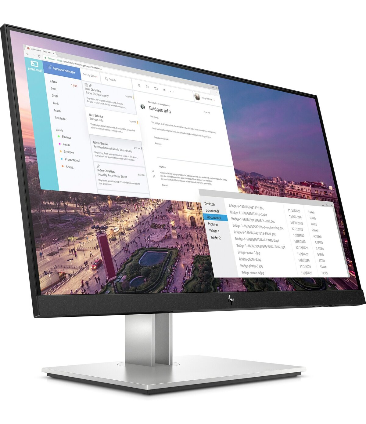 Monitor HP 23" E23 G4 FHD (9VF96AA) รับประกัน 3 ปี