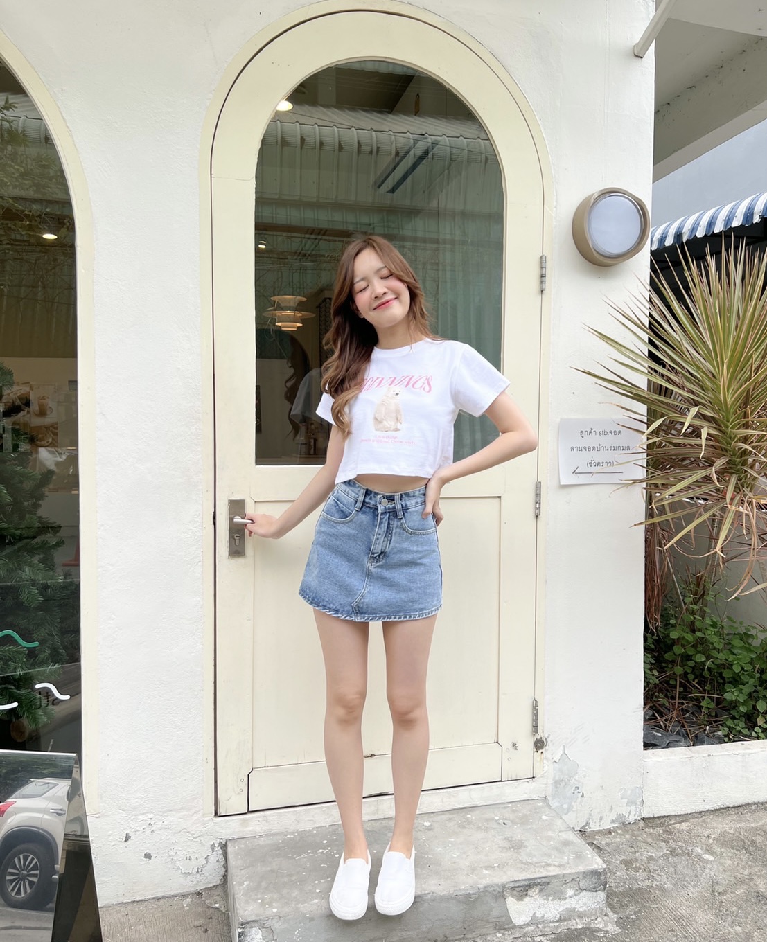 BEAR Crop Tee เสื้อครอปน้อนหมี