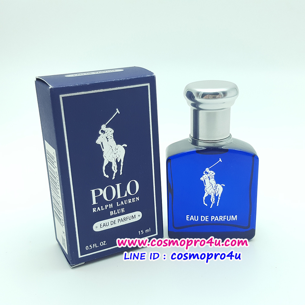 น้ำหอม POLO RALPH LAUREN BLUE EDP ขนาด 15ml โปโล ราล์ฟลอเรน บลู กลิ่นหอมสะอาด สดชื่น ดูเป็นชายชาตรี
