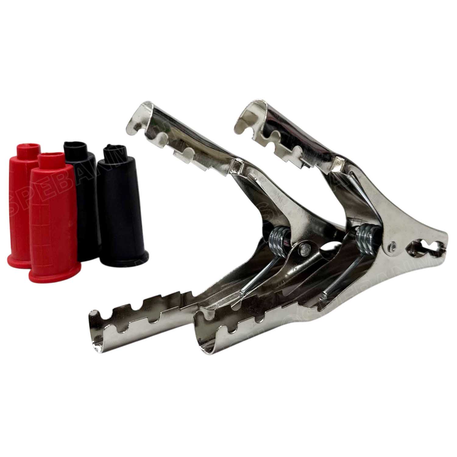 [ 1 คู่ ] AL-016 ปากคีบแบตเตอรี่ Alligator Clip 5.8นิ้ว 145mm ปากคีบแบต ที่คีบแบตเตอรี่ คลิปปากจระเข้ ดำ-แดง หุ้ม ปากคีบ รถยนต์ รถบรรทุก จั๊มสตาร์ท ปากคีบ DC ปากคีบแบตรถยนต์ DC Alligator Clip