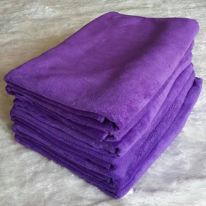 ขายผ้าขนหนู สีพื้น ผ้าเช็ดตัวนาโน ผ้ารับไหว้ ผ้าของขวัญ ราคาส่ง - จำนวน 2 ผืน