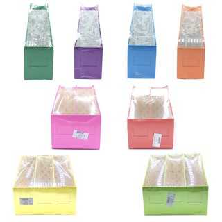 กล่องใส่เอกสาร 1 , 2 , 3 ช่อง สีพื้น , ลายแฟนซี