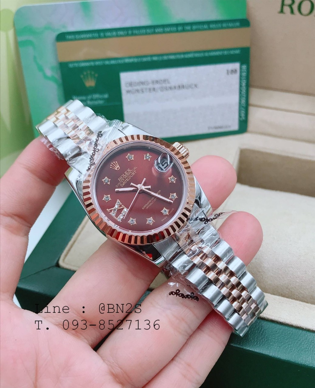 ROLEX DATEJUST Watch หน้าปัดกลม 31 มม. มาพร้อมกล่องครบชุดตามรูป