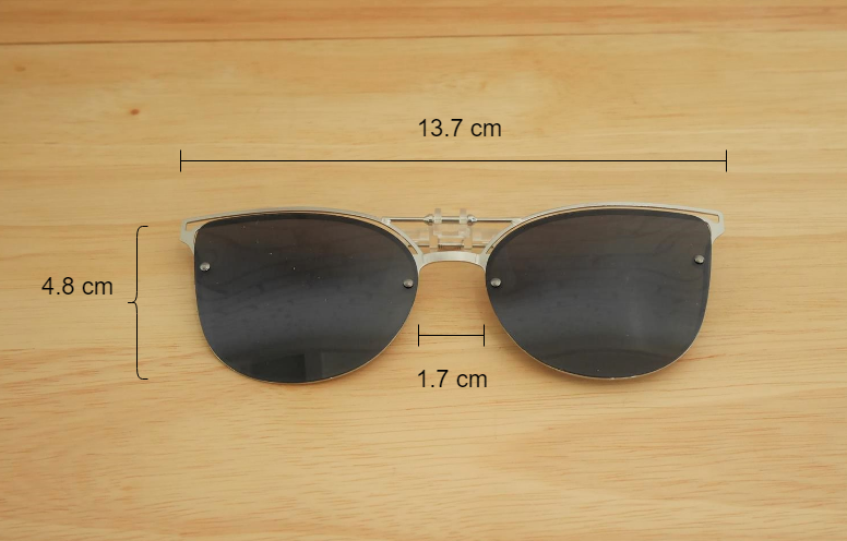 คลิปออนกันแดด Clipsster รุ่น Blazester เลนส์สีปรอทเงิน